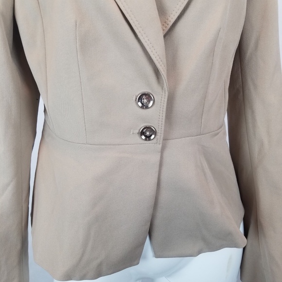 WHBM Blazer Womens Size 2 Tan Button Down Jacket - Picture 3 of 7